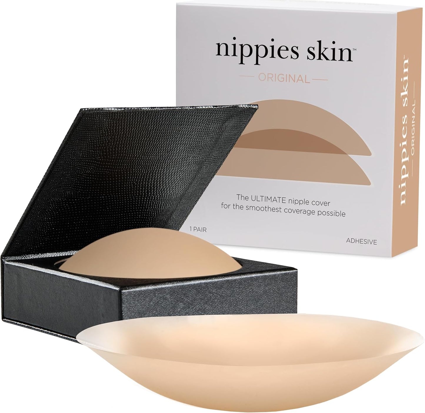 Nipple Covers for Women - Sticky Adhesive Silicone Pasties - Reusable Pasty Nipple Cover with Travel Box